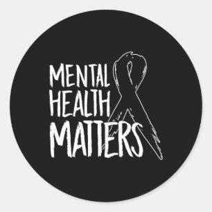Health Problems Design Suicide For Awareness Suppo Classic Round Sticker
