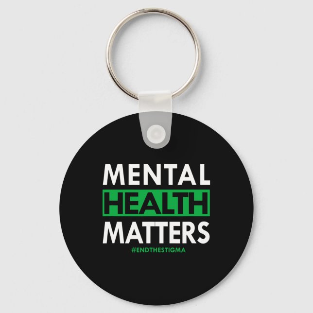 Health Problems End The Stigma Awareness  Key Ring (Front)