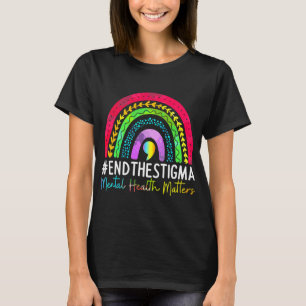 Health Problems End The Stigma Rainbow Boho T-Shirt