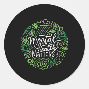 Health Problems End The Stigma Women Mental Health Classic Round Sticker