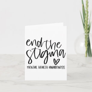 Health Problems Floral Brain Graphic End The Stigm Card