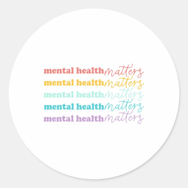Health Problems Gift Human Brain Illness Awareness Classic Round Sticker (Front)