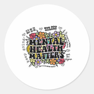 Health Problems Gift Human Brain Illness Awareness Classic Round Sticker