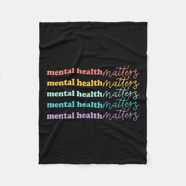 Health Problems Gift Human Brain Illness Awareness Fleece Blanket (Front)