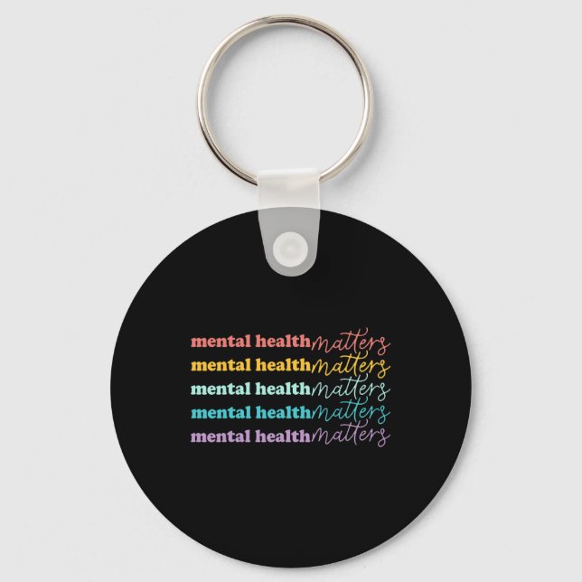 Health Problems Gift Human Brain Illness Awareness Key Ring (Front)