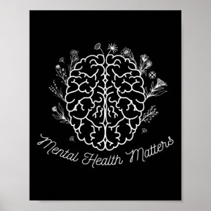 Health Problems Gift Human Brain Illness Awareness Poster