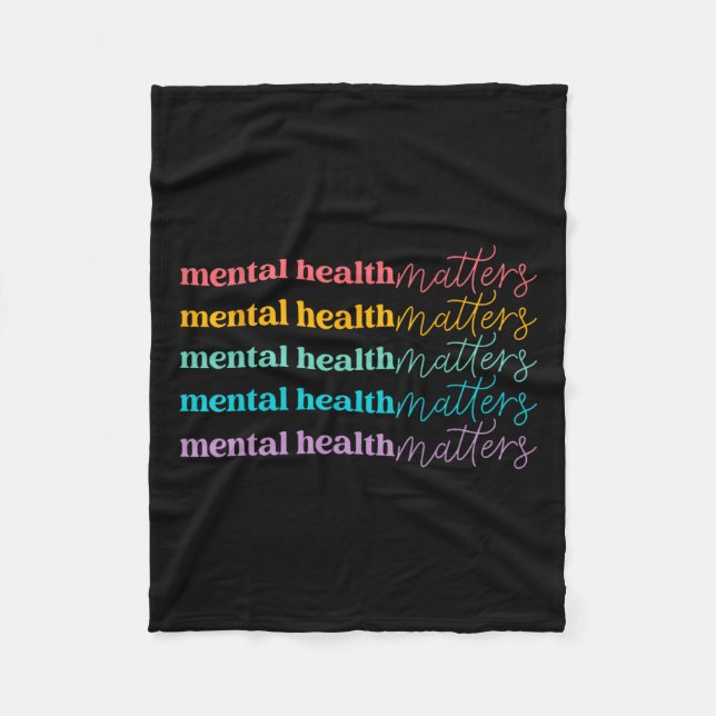 Health Problems Gifts Human Brain Illness Awarenes Fleece Blanket (Front)