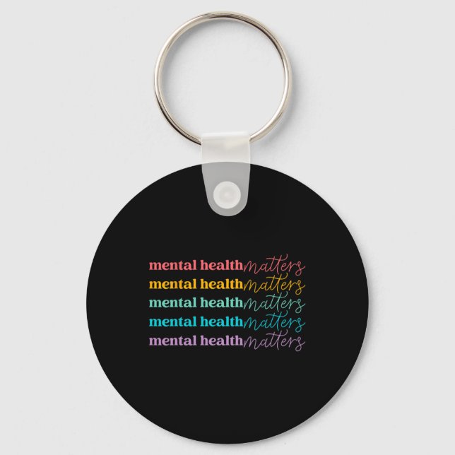 Health Problems Gifts Human Brain Illness Awarenes Key Ring (Front)