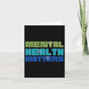 Health Problems Green For Mental Health Awareness  Card