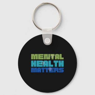 Health Problems Green For Mental Health Awareness Key Ring