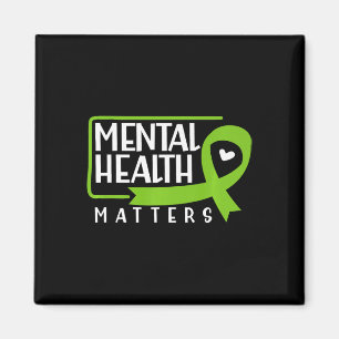 Health Problems Green Ribbon Mental Health Awarene Magnet