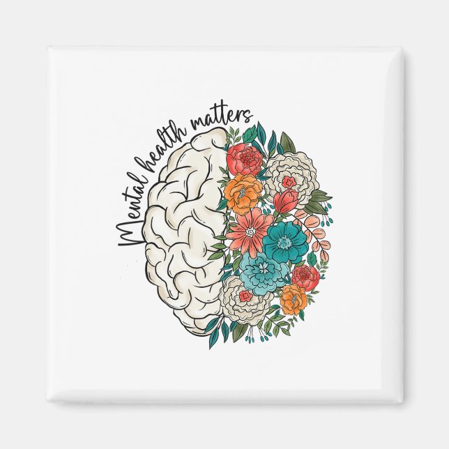 Health Problems Human Brain Illness Awareness 1  Magnet (Front)