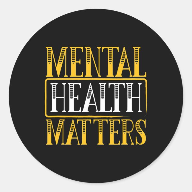 Health Problems - Human Brain Illness Awareness  Classic Round Sticker (Front)