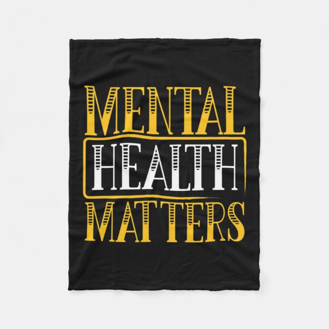 Health Problems - Human Brain Illness Awareness  Fleece Blanket (Front)