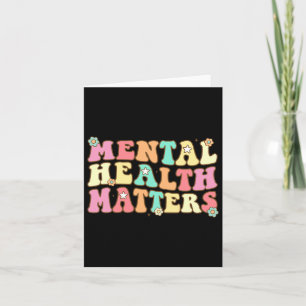 Health Problems Human Brain Illness Awareness Men Card