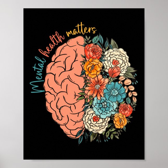 Health Problems Human Brain Illness Awareness  Poster (Front)