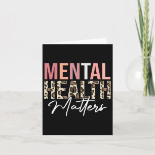 Health Problems Leopard Human Mental Health Awaren Card
