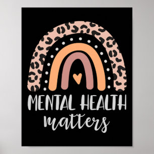 Health Problems Leopard Print Boho Rainbow Awarene