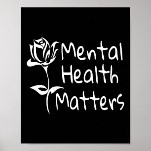 Health Problems Mental Awareness 12 Step Recovery Poster