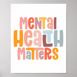 Health Problems Mental Health Awareness Illness Poster