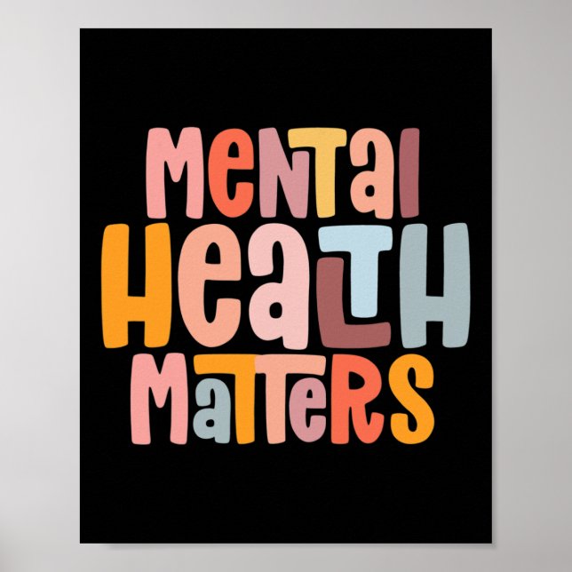 Health Problems Mental Health Awareness Illness  Poster (Front)