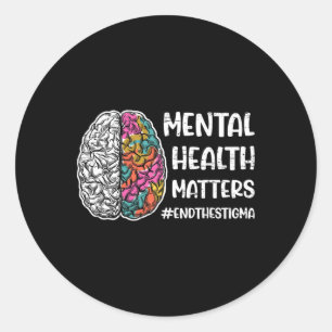 Health Problems Mental Mental Classic Round Sticker