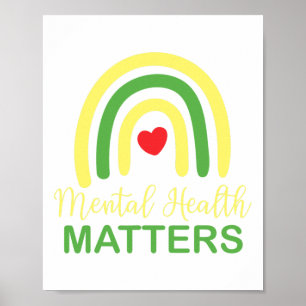 Health Problems Rainbow Retro National Awareness M Poster