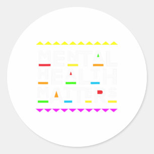 Health Problems Retro 90's Style Classic Round Sticker