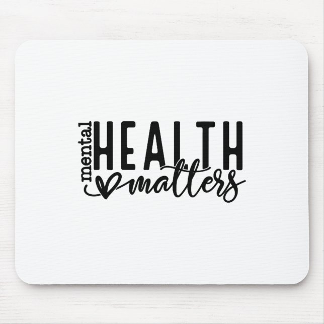 Health Problems Retro Human Brain Illness Awarenes Mouse Pad (Front)