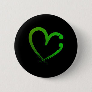 Health Problems Semicolon Heart Awareness Month 6 Cm Round Badge