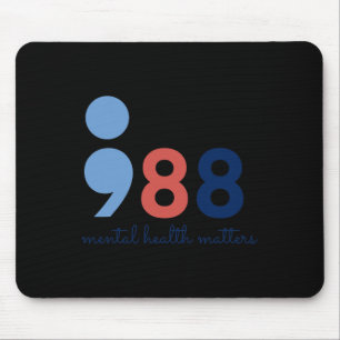 Health Problems Semicolon Suicide Hotline Preventi Mouse Pad