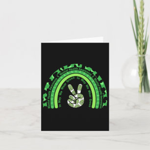 Health Problems We Wear Green Mental Health Awaren Card