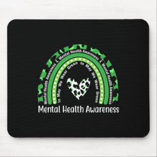 Health Problems We Wear Green Mental Health Awaren Mouse Pad