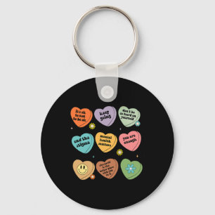 Health Problems You Are Enough Self Care Awareness Key Ring