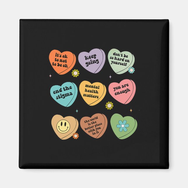 Health Problems You Are Enough Self Care Awareness Magnet (Front)