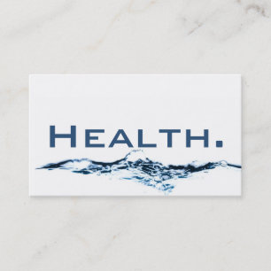 Health Professional Business Card- H2O No.1 Card