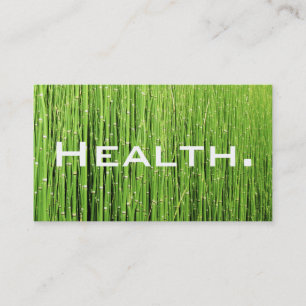 Health Professional Business Card-Natural Green Card