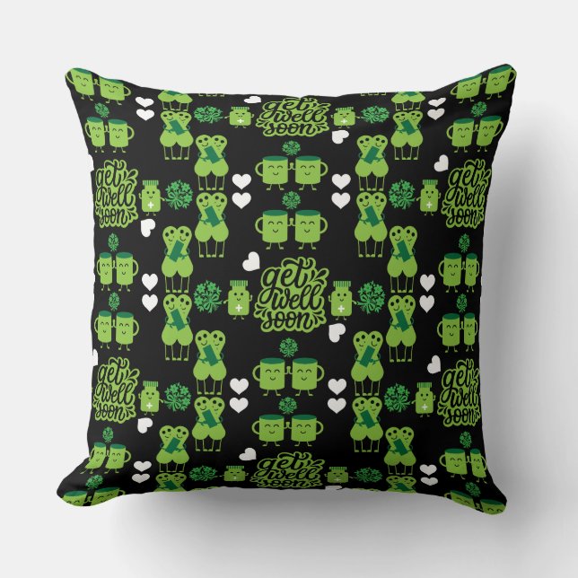 Health Recovery Get Well Soon   Cushion (Front)