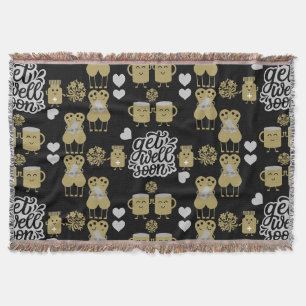 Health Recovery Get Well Soon   Throw Blanket
