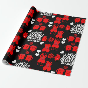 Health Recovery Get Well Soon Wrapping Paper