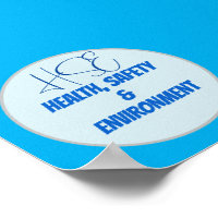 Health Safety Environment Minimalistic Design Blue