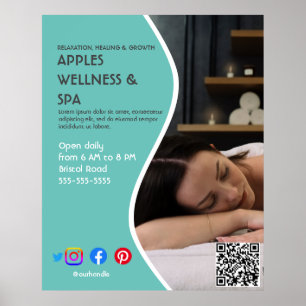 health spa poster flyer wellness centre gym fit