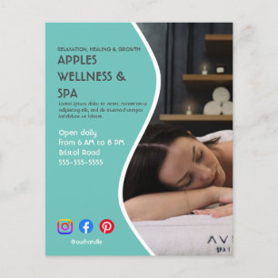 health spa poster flyer wellness centre gym fit