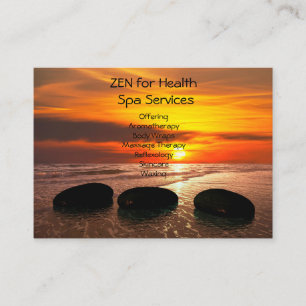 Health Spa Services Business Cards