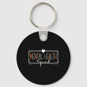 Health Squad Brain Illness Mental Health Awareness Key Ring