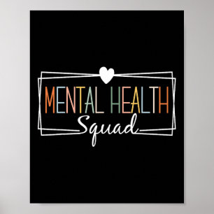 Health Squad Brain Illness Mental Health Awareness Poster