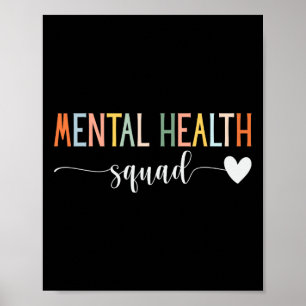 Health Squad Brain Illness Mental Health Awareness Poster