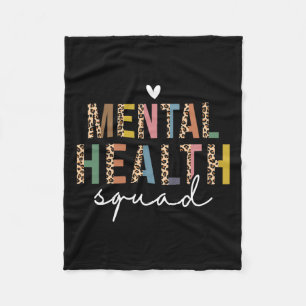 Health Squad End The Stigma Mental Health For Wome Fleece Blanket