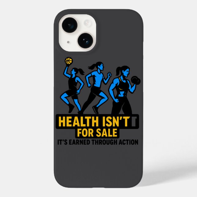 Health & Strength: Earned Through Action Case-Mate iPhone Case (Back)