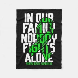 Health Support Family Mental Health Awareness  Fleece Blanket